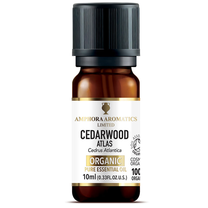 Amphora Aromatics Cedarwood Atlas Organic Pure Essential Oil 10ml