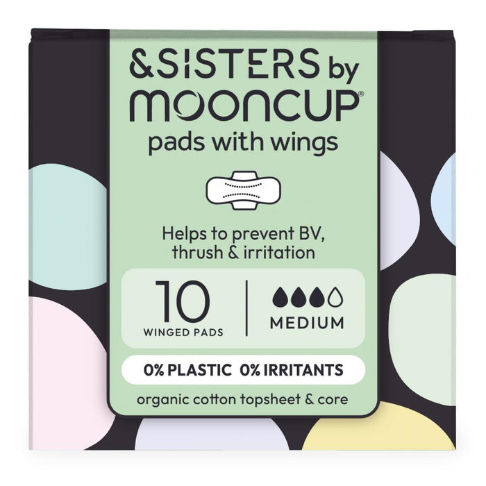 &Sisters Pads With Wings Medium 10's