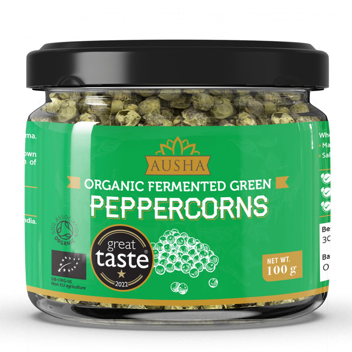 Ausha Organic Fermented Green Peppercorns 100g