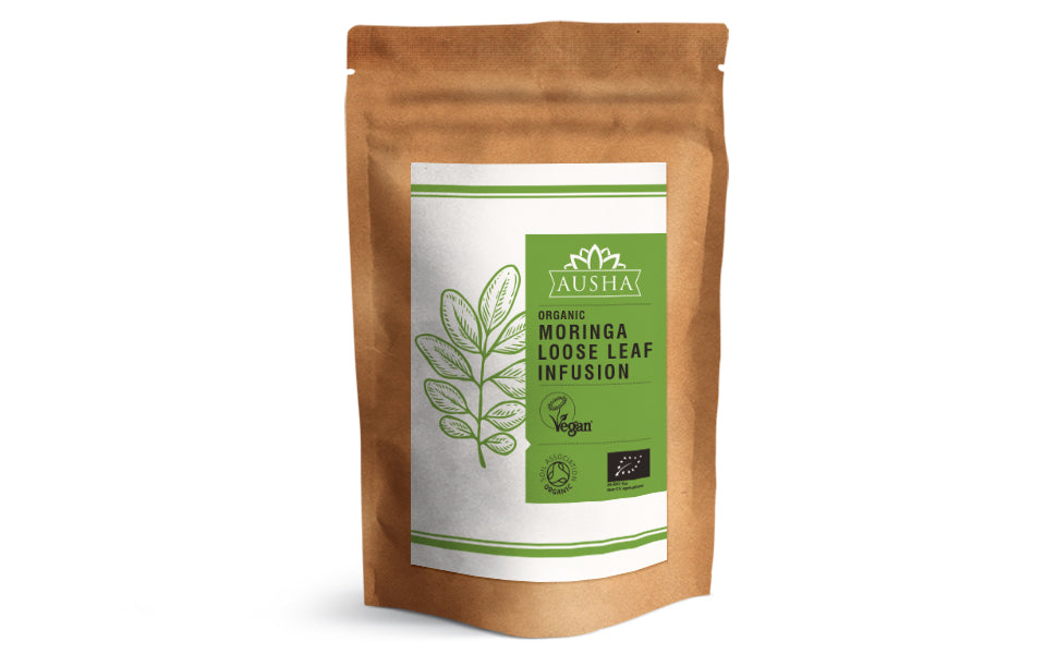 Ausha Organic Moringa Loose Leaf Infusion 100g