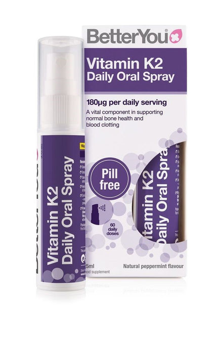 BetterYou Vitamin K2 Daily Oral Spray 180ug 25ml