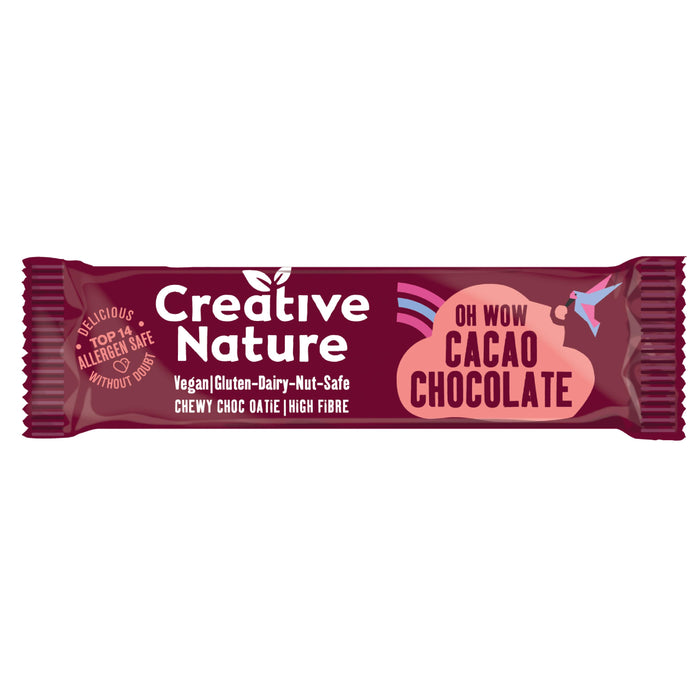 Creative Nature Oh Wow Cacao Chocolate Chewy Choc Oatie Bar 38g SINGLE