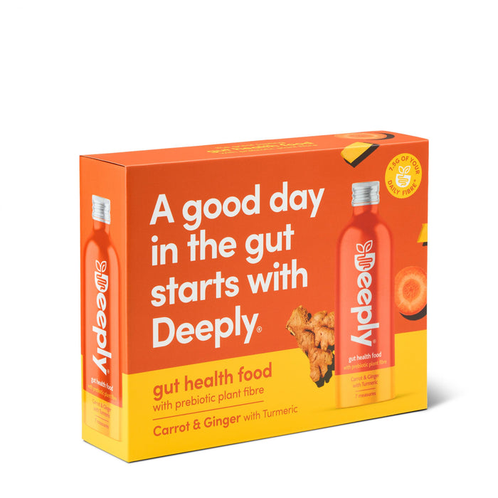 Deeply Gut Health Food Carrot & Ginger with Turmeric 4x455ml CASE