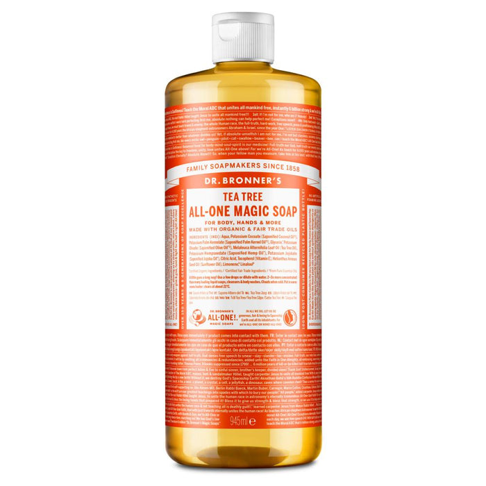 Dr Bronner's Magic Soaps Tea Tree All-One Magic Soap 945ml