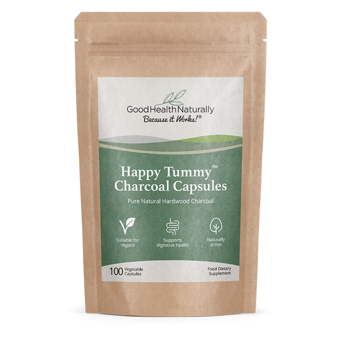 Good Health Naturally Happy Tummy Charcoal Capsules 100's - Dennis the Chemist