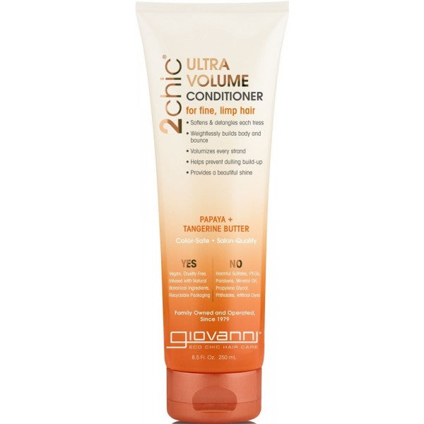 Giovanni 2chic Ultra Volume Conditioner Papaya + Tangerine Butter 250ml - Dennis the Chemist