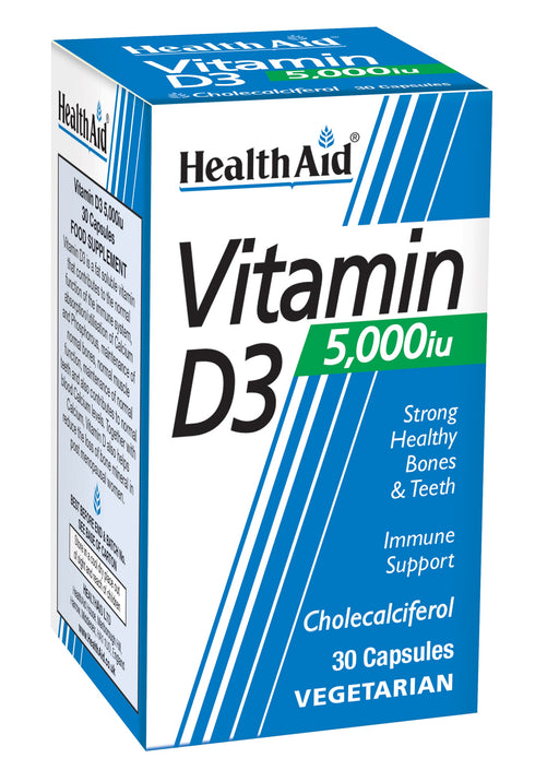Health Aid Vitamin D3 5000iu 30's - Dennis the Chemist