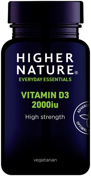 Higher Nature Vitamin D3 2000iu (High Strength) 60's