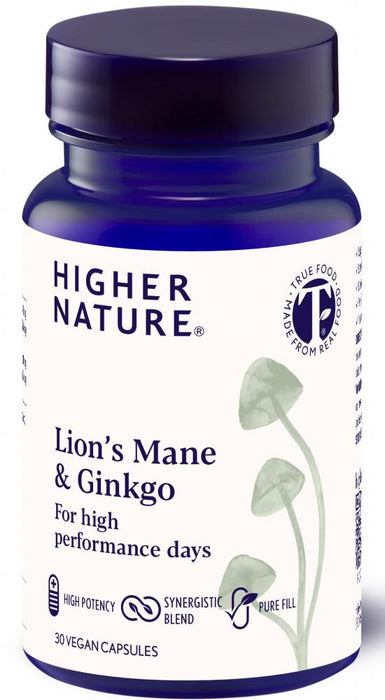 Higher Nature Lion's Mane & Ginkgo 30s