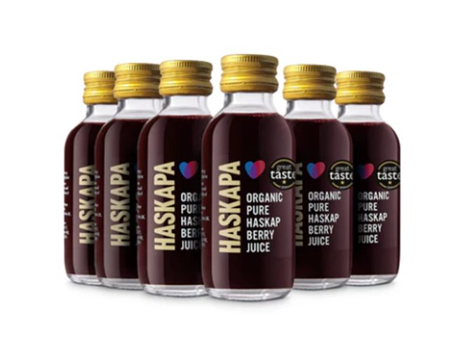 Haskapa Organic Pure Haskap Berry Juice 6 x 60ml CASE