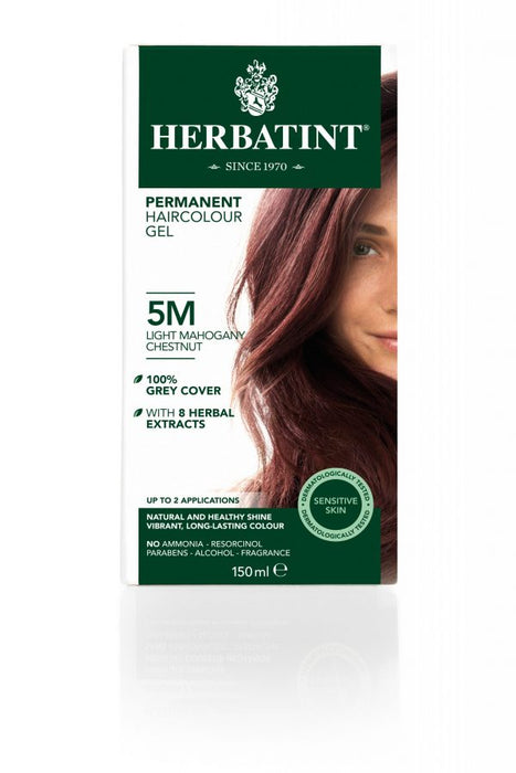 Herbatint Permanent Hair Colour Gel 5M Light Mahogany Chestnut 150ml