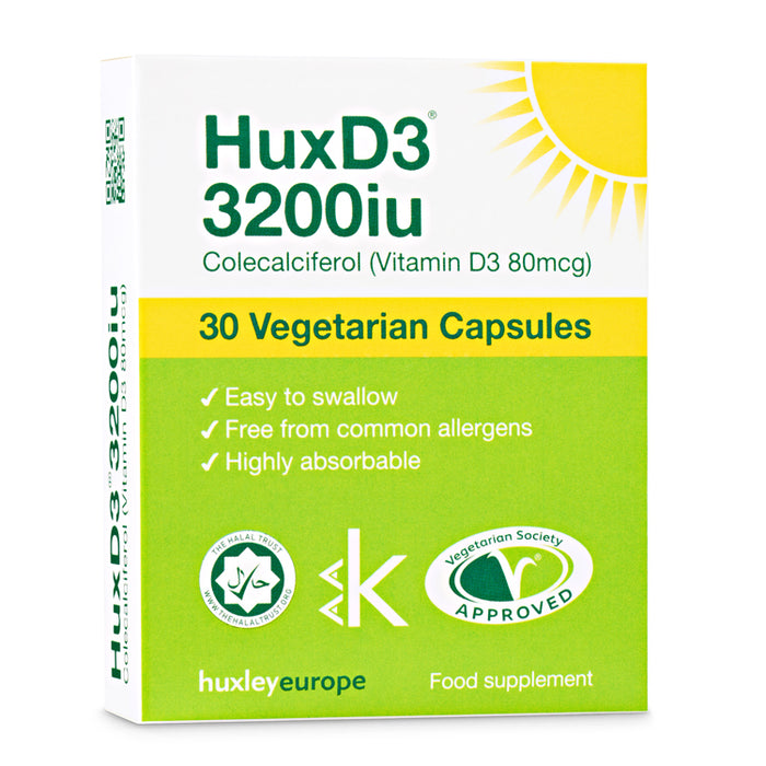 Huxley Europe D3 HuxD3 3200 IU (Vitamin D3 80mcg) 30s