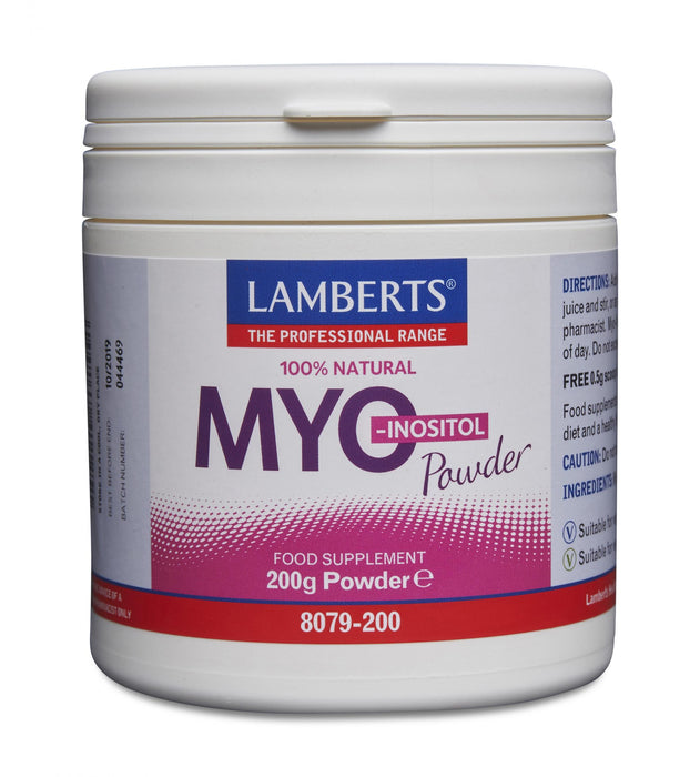 Lamberts Myo-Inositol Powder 200g - Dennis the Chemist