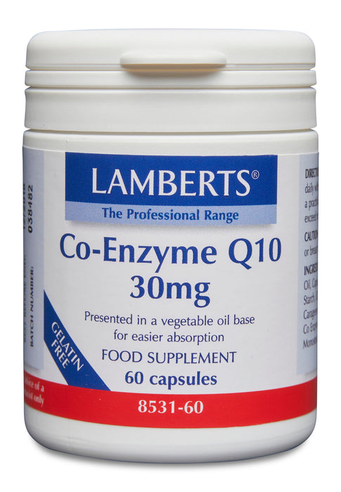 Lamberts Co-Enzyme Q10 30mg 60's - Dennis the Chemist