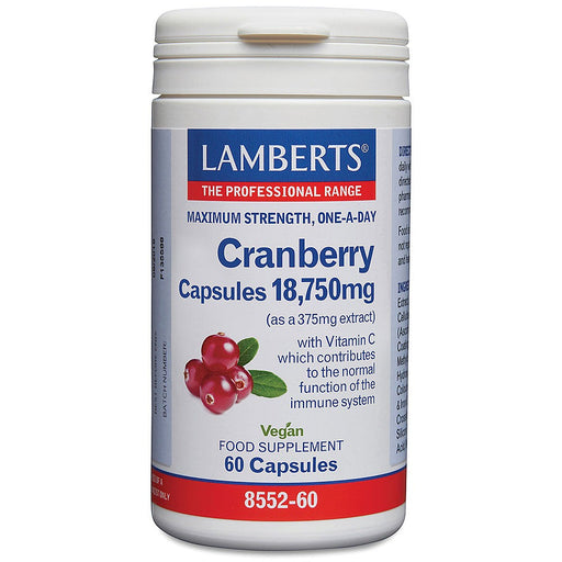 Lamberts Cranberry Capsules 18,750mg 60's - Dennis the Chemist