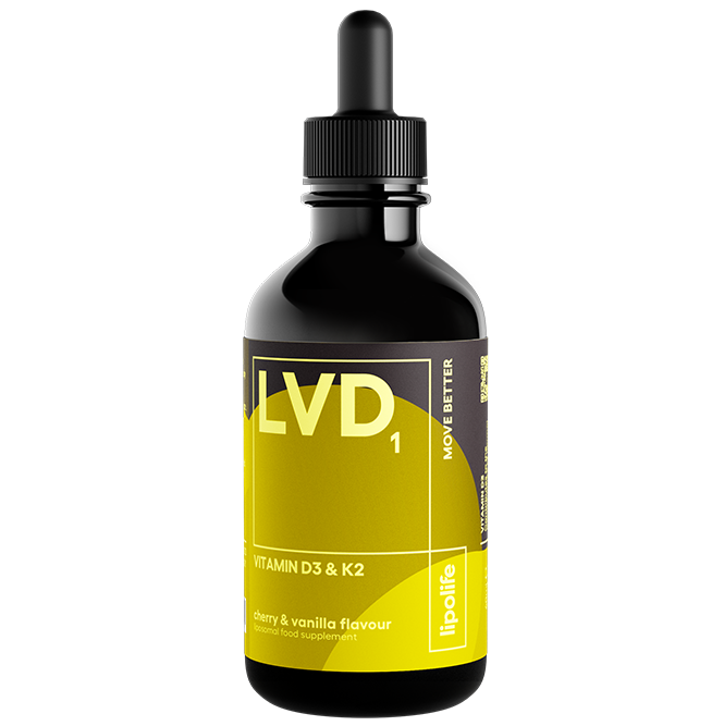 Lipolife LVD1 Vitamin D3 & K2 Cherry & Vanilla Flavour 60ml (Liposomal)