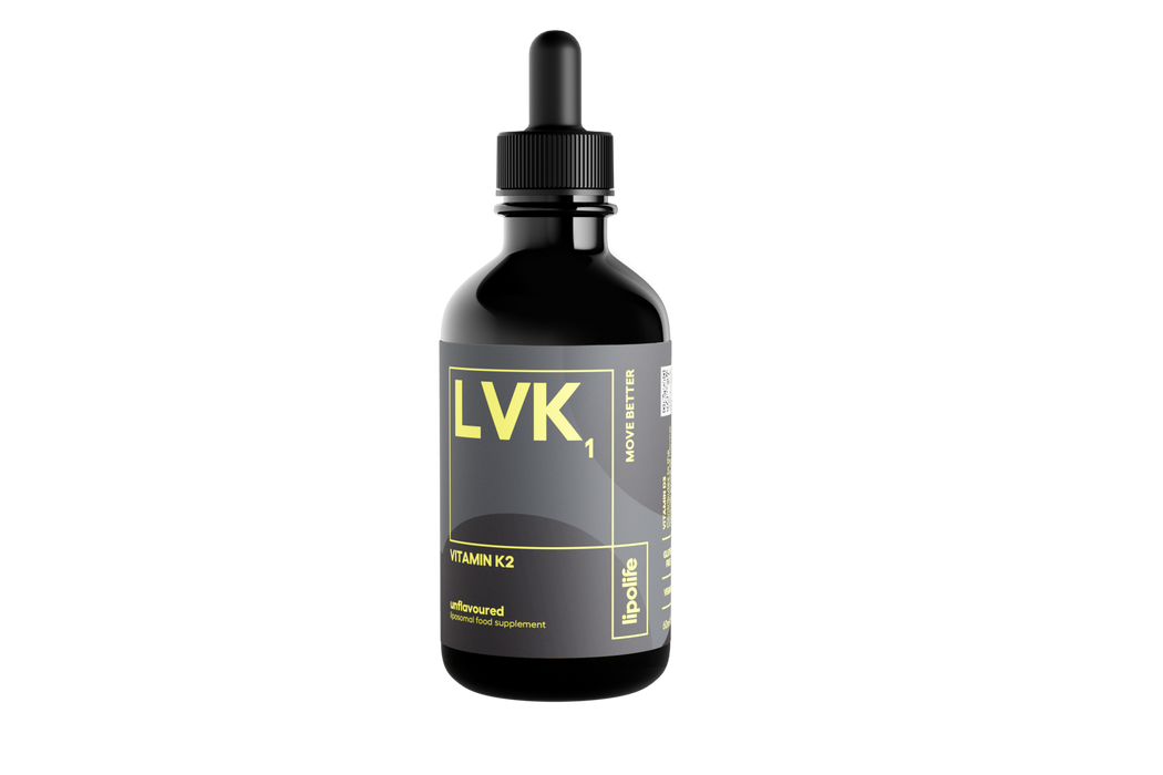 Lipolife LVK1 Vitamin K2 Unflavoured 60ml (Liposomal)