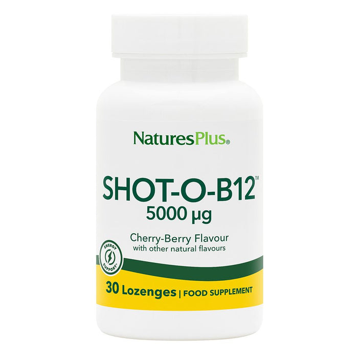 NaturesPlus Shot-O-B12 30 Lozenges