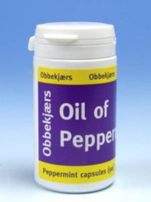 Obbekjaers Oil of Peppermint Capsules 90s