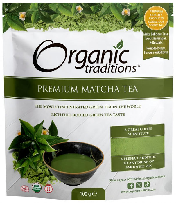 Organic Traditions Premium Matcha Tea 100g