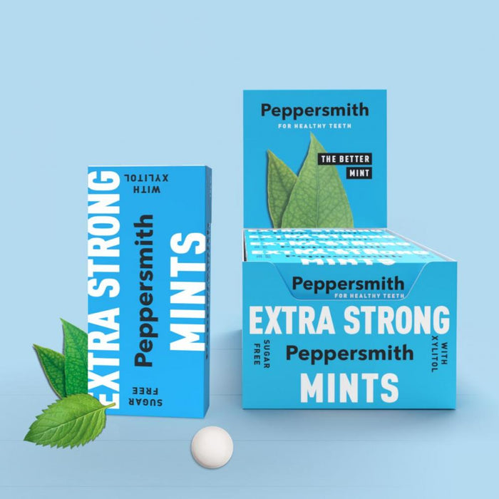 Peppersmith Extra Strong Mints 12 x 15g CASE