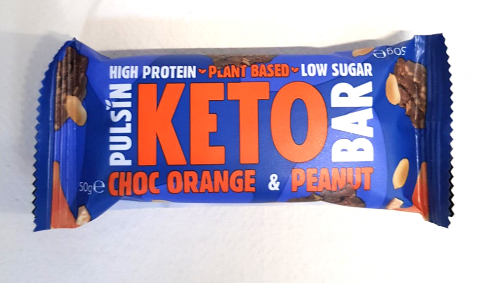 Pulsin Plant Based Keto Bar Choc Orange & Peanut 50g SINGLE