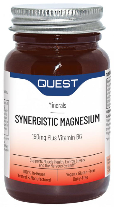 Quest Vitamins Synergistic Magnesium 150mg Plus Vitamin B6 60s