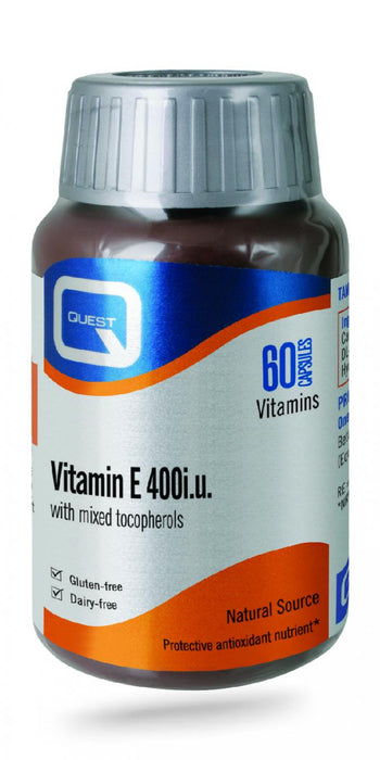 Quest Vitamins Vitamin E 400iu with Mixed Tocopherols 60s