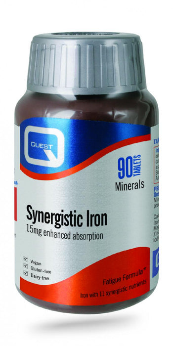 Quest Vitamins Synergistic Iron Enhanced Absorption 15mg 90s