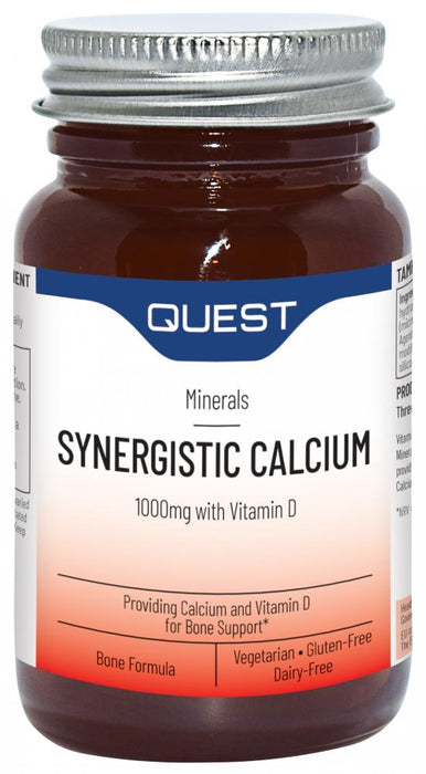 Quest Vitamins Synergistic Calcium 1000mg with Vitamin D 90s