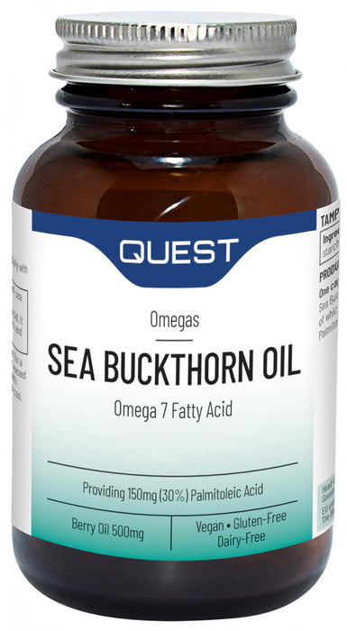 Quest Vitamins Sea Buckthorn Oil Omega 7 Fatty Acid 120s