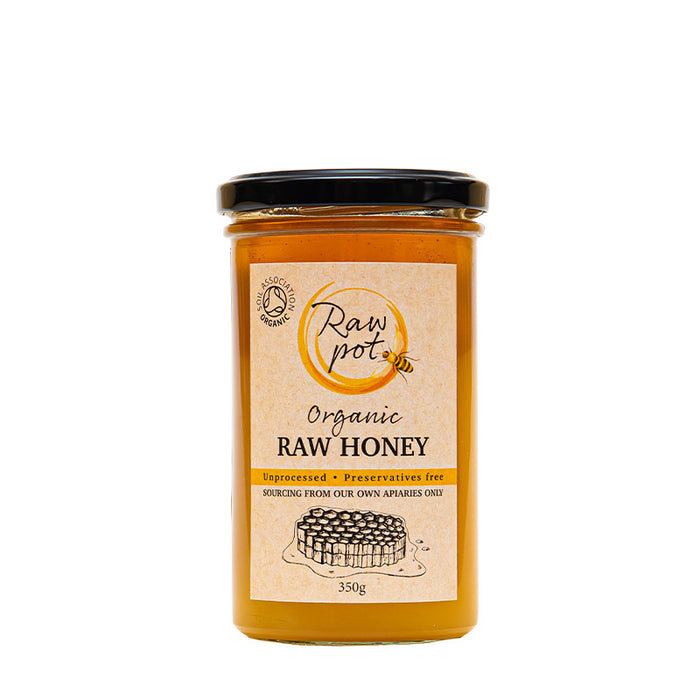 Raw Pot Organic Raw Honey 350g