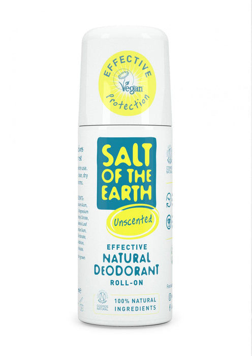 Salt of the Earth Unscented Natural Deodorant Roll-On 75ml