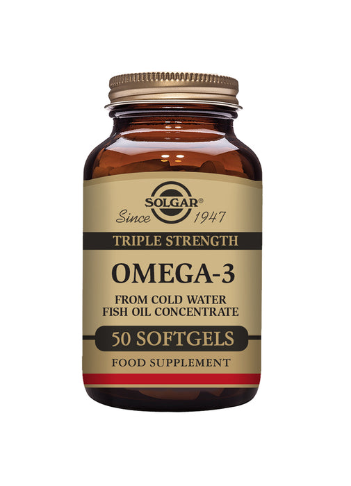 Solgar Omega-3 Fish Oil (Triple Strength) 50 Softgels