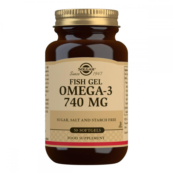 Solgar Fish Gel Omega-3 740mg 50's - Dennis the Chemist