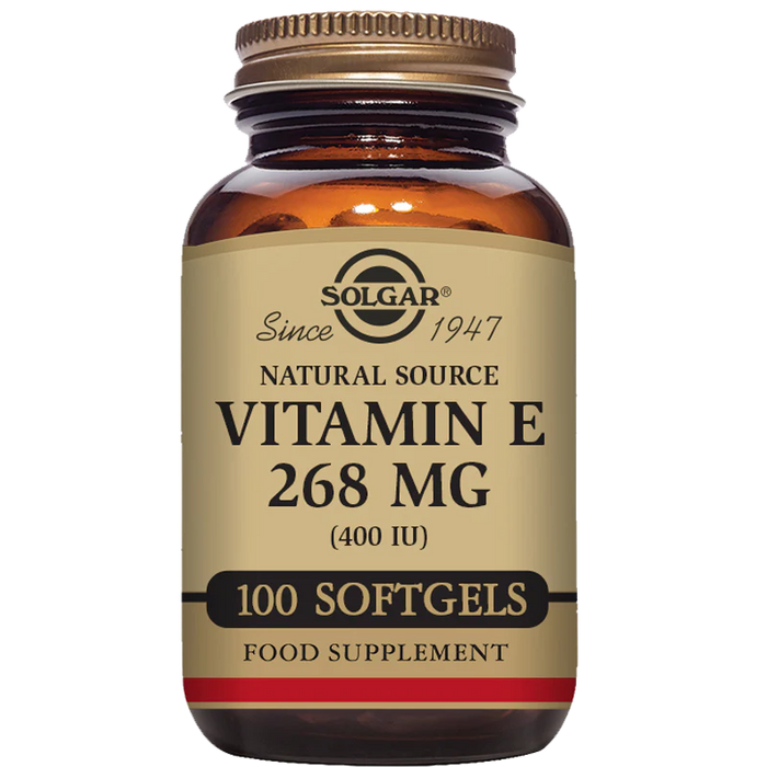 Solgar Natural Source Vitamin E 268mg (400iu) 100 Softgels
