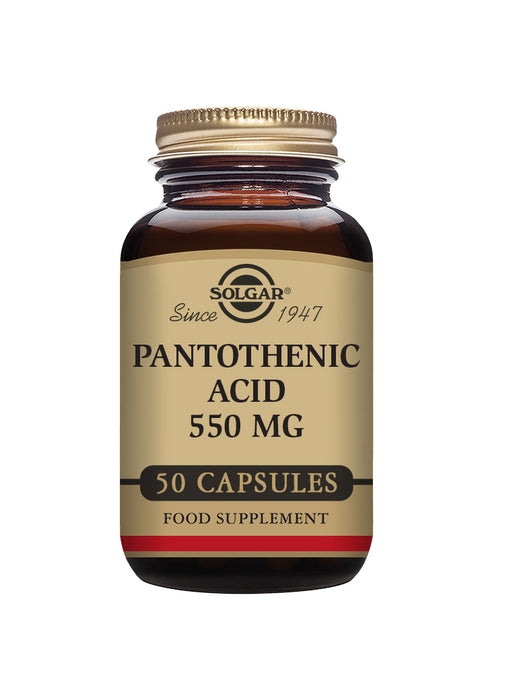 Solgar Pantothenic Acid 550mg 50's