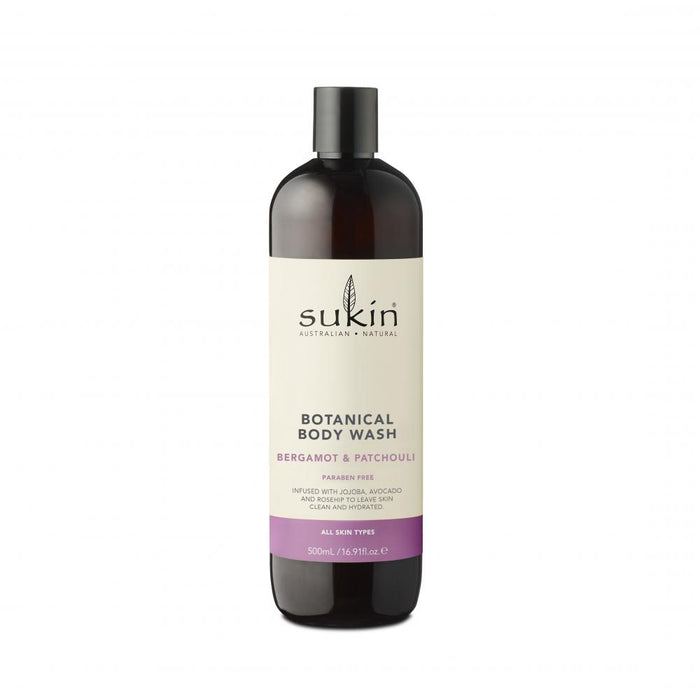 Sukin Botanical Body Wash Bergamot & Patchouli 500ml