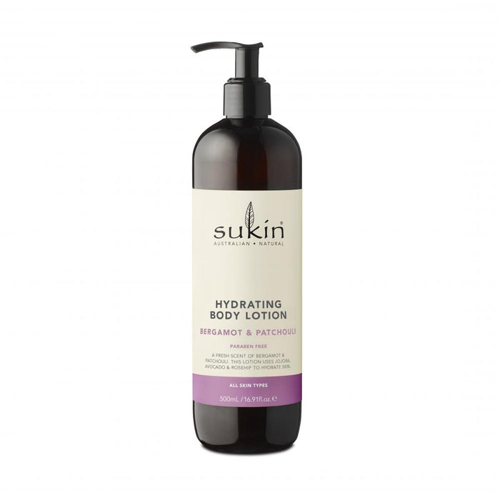 Sukin Hydrating Body Lotion Bergamot & Patchouli 500ml