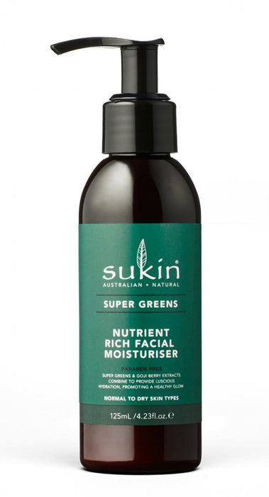 Sukin Super Greens Nutrient Rich Facial Moisturiser 125ml