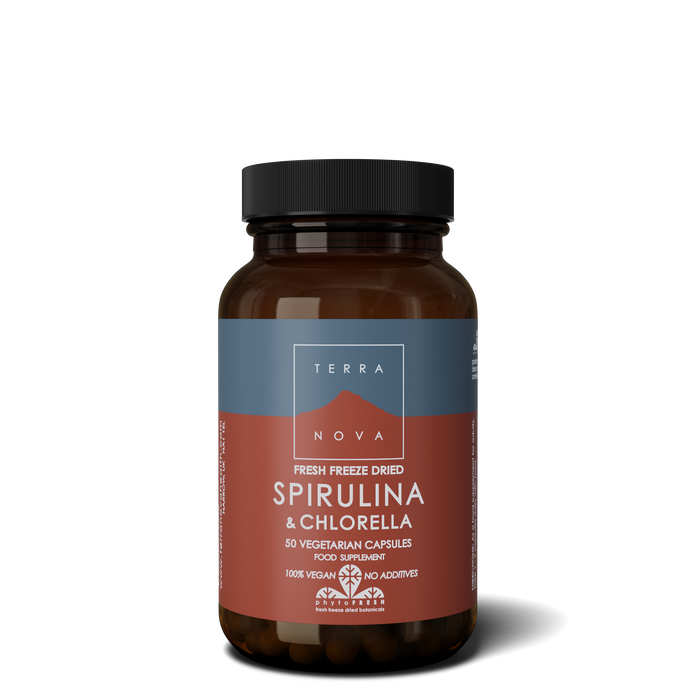 Terranova Spirulina & Chlorella Capsules 50's