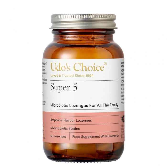 Udo's Choice Super 5 Microbiotic Lozenges For All The Family 60s