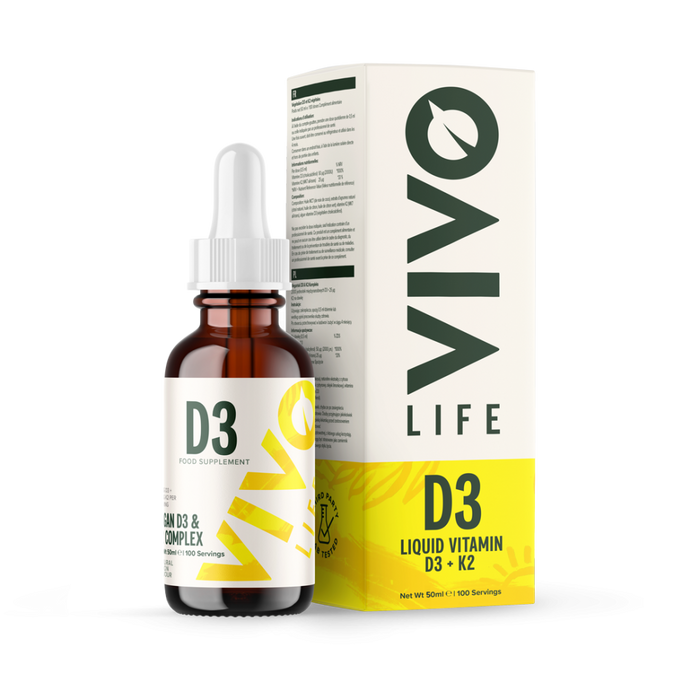 Vivo Life D3 Liquid Vitamin D3 & K2 Lemon Flavour 50ml