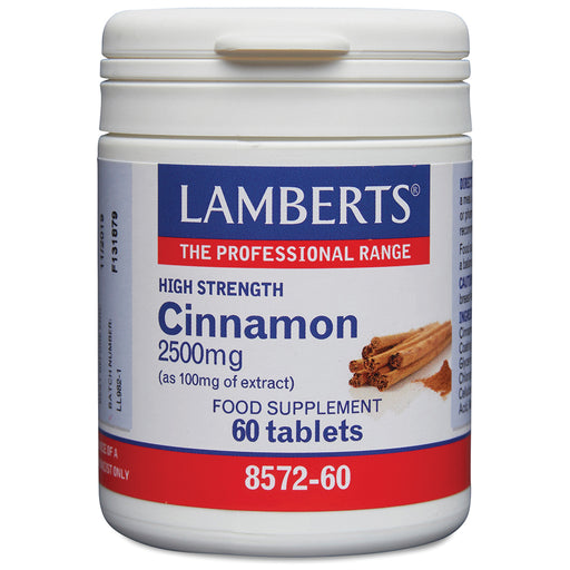 Lamberts Cinnamon 2500mg 60's - Dennis the Chemist