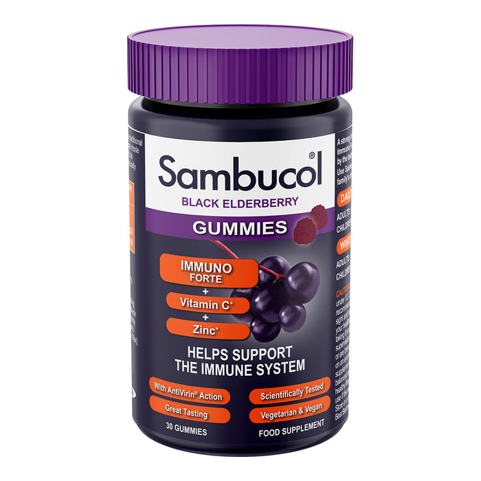 Sambucol Immuno Forte Vitamin C Zinc Immune Support Gummies 30 S — Dennis The Chemist