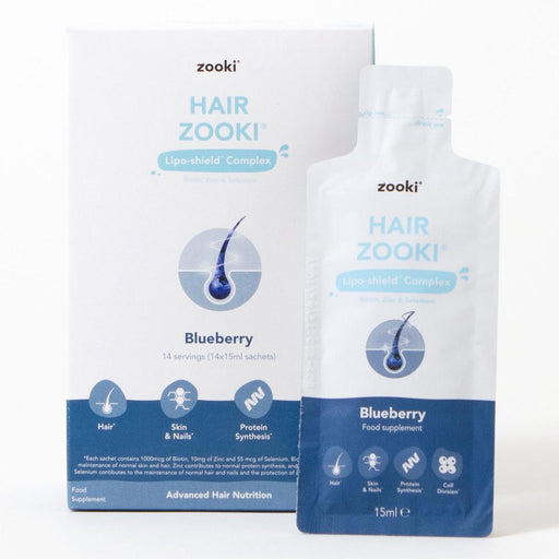 Zooki Hair Zooki Blueberry 14x15ml Sachets CASE - Dennis the Chemist